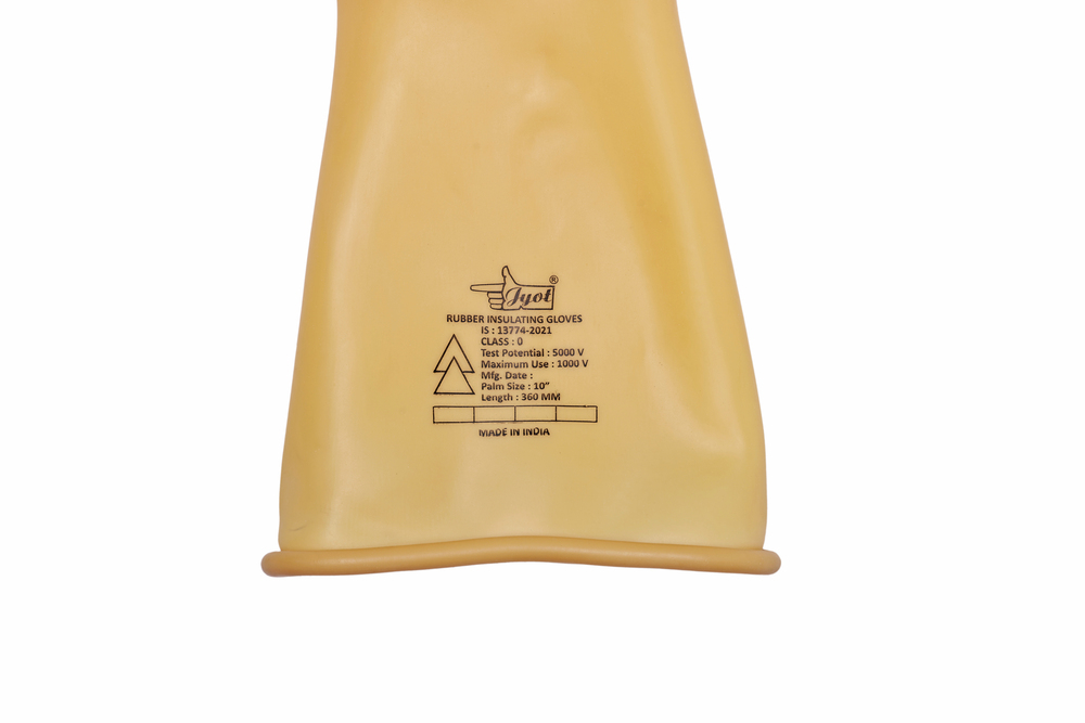 Electrical Shockproof Rubber Hand Gloves 5000v