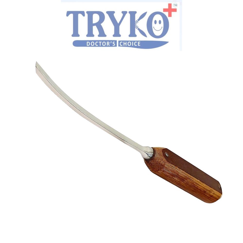 Bone Chisel Curved Fiber Handle 15 mm Brand TRYKO+