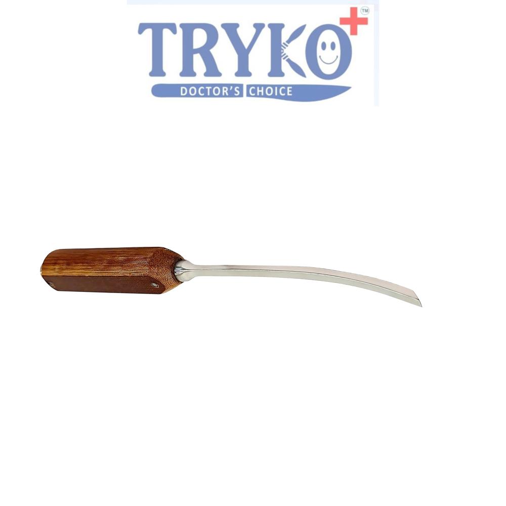 Bone Chisel Curved Fiber Handle 15 mm Brand TRYKO+