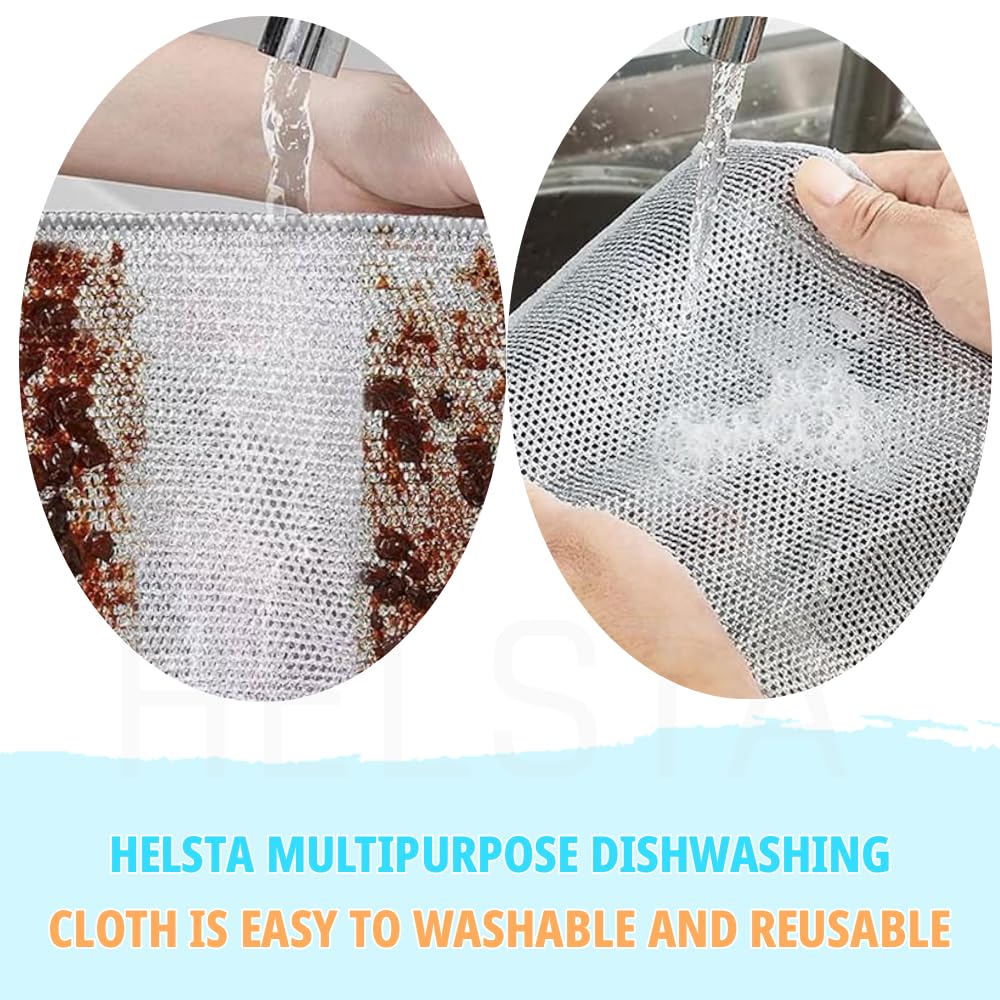 Non-Scratch Dish Wash Cloth, Steel Wire
