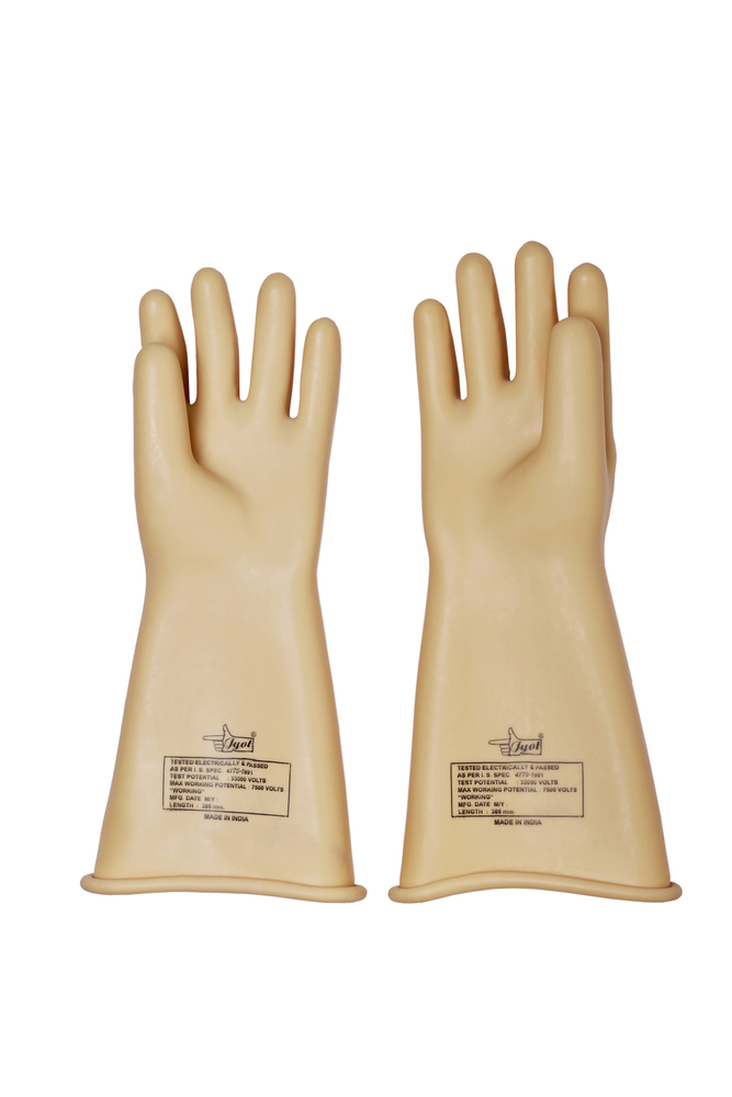 Electrical Shockproof Rubber Hand Gloves 33000v