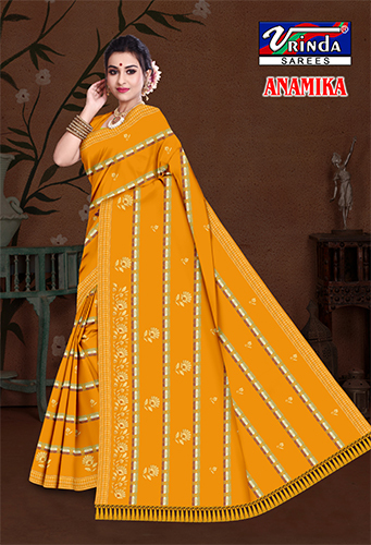 Anamika Saree - Color: Sky Blue With Aqua Green Border