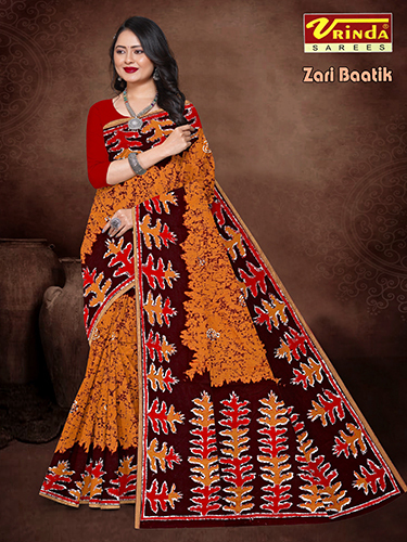 Zari Baatik Saree