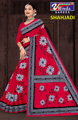 Cotton Shahjadi Saree