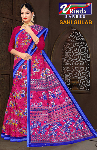 Vrinda Sahi Gulab Saree