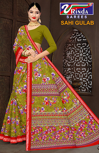 Vrinda Sahi Gulab Saree