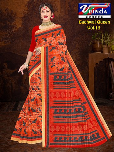 Gadhwal Cotton Saree