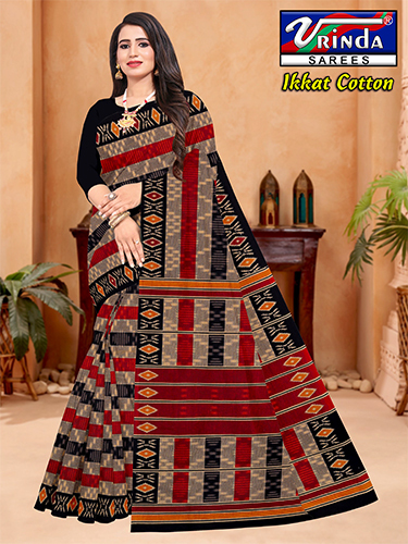 Ikkat Cotton Saree