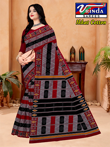 Ikkat Cotton Saree