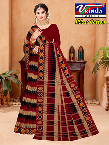 Ikkat Cotton Saree