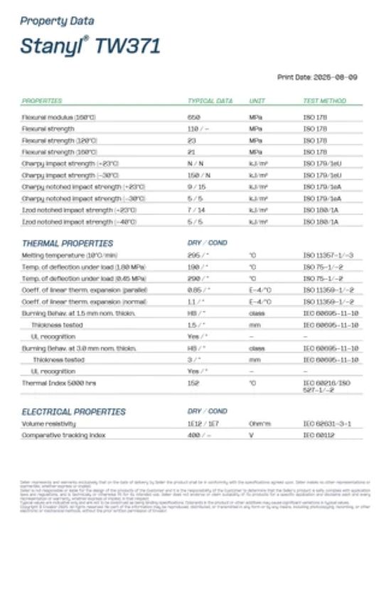NYLON PA46- TW371 GRANULES