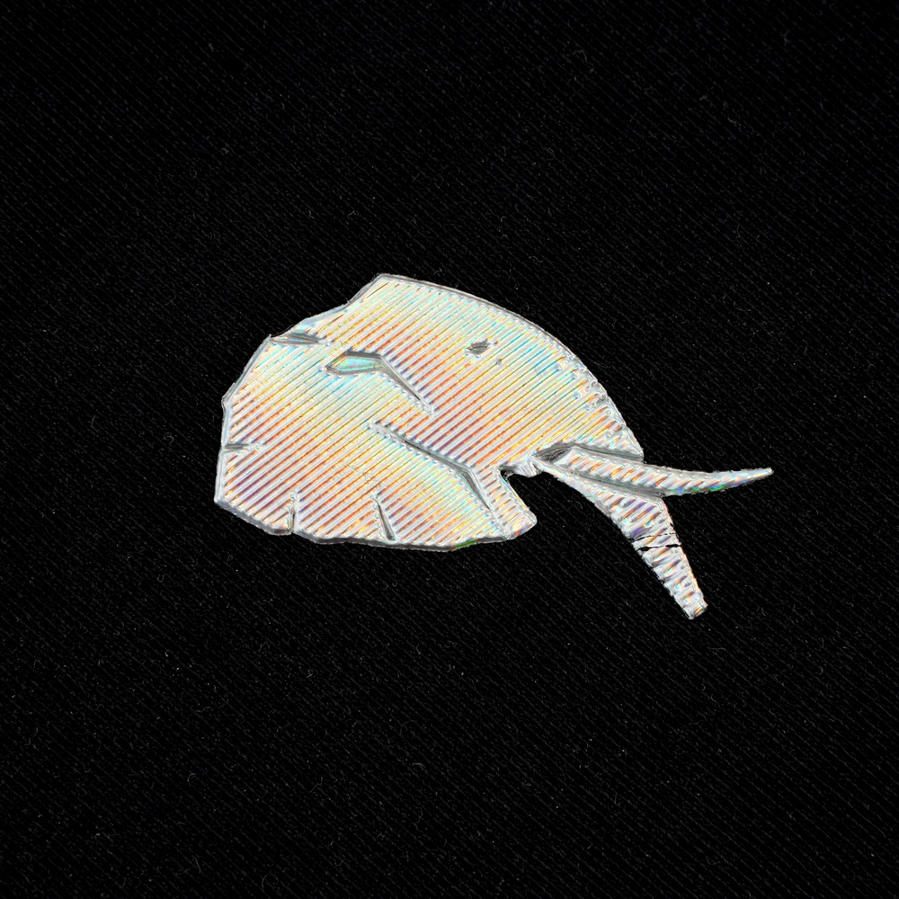 Iridescent Tpu Logo Heat Transfer Sticker