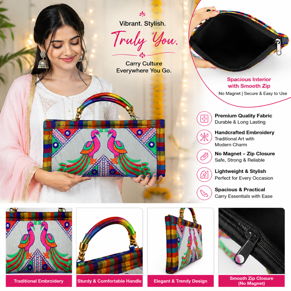 Premium Kutchi Work Hand Purse for Women