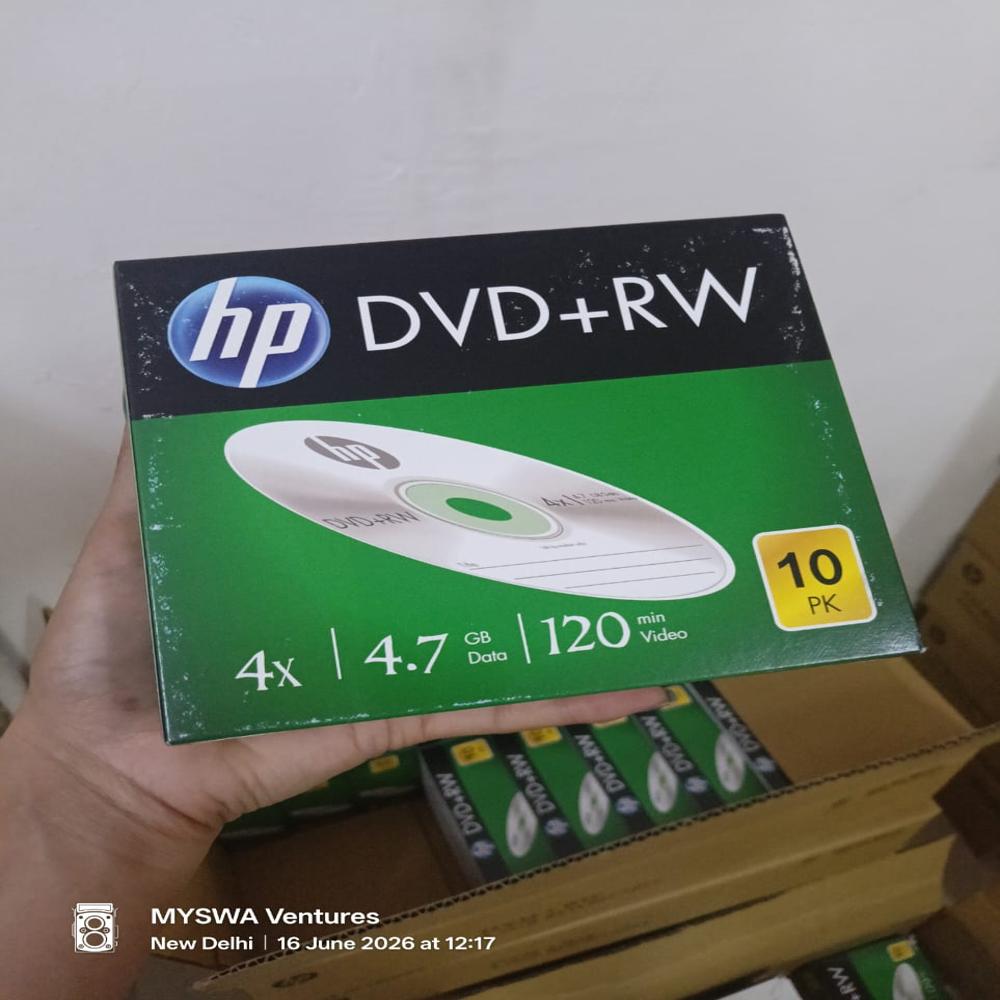 HP DVD+RW 4.7GB 10PK SLIM CASE  