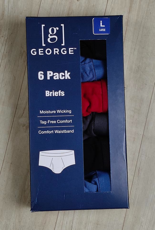 M11692 | GEORGE Mens 6 Pack Brief