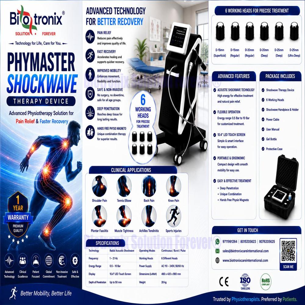 Advanced Radial ESWT Machine for Musculoskeletal Rehabilitation