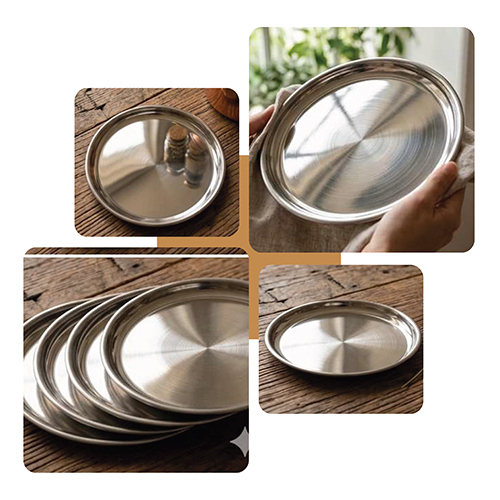 Stainless Steel Dinner Plate