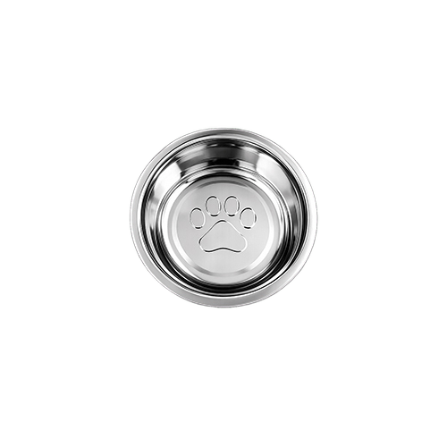 Stainless Steel Pet Bowl - SS304/SS201, 5-10 Inch, Silver | Rust Proof, Crack Resistant, Food Safe, Stackable, Custom Logo
