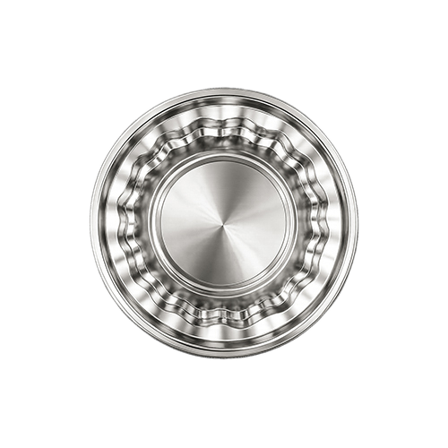 Stainless Steel Dawat Parat - SS 202/304, 12-20 Inch, Silver | Mirror Finish, Laser Cut Rim, Rust-Proof, Hygienic, Stackable