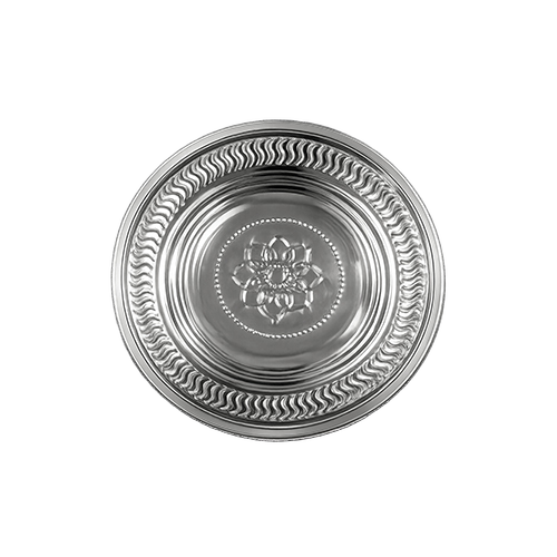 Stainless Steel Lovely Parat - SS 202/304, 10-16 Inch, Silver | Embossed Floral Pattern, Rustproof, Dishwasher Safe
