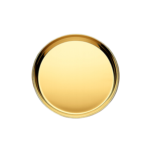 PVD Gold Plated Thali - Stainless Steel 304/316, Round Gold Finish | Corrosion & Scratch Resistant, Dishwasher Safe, Food Safe Coating