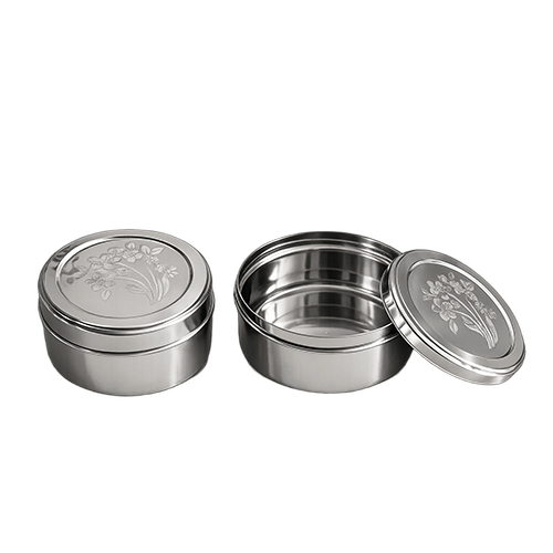 Stainless Steel Puri Dabba For Lunch Box - Capacity: 400-600 Ml (Approx