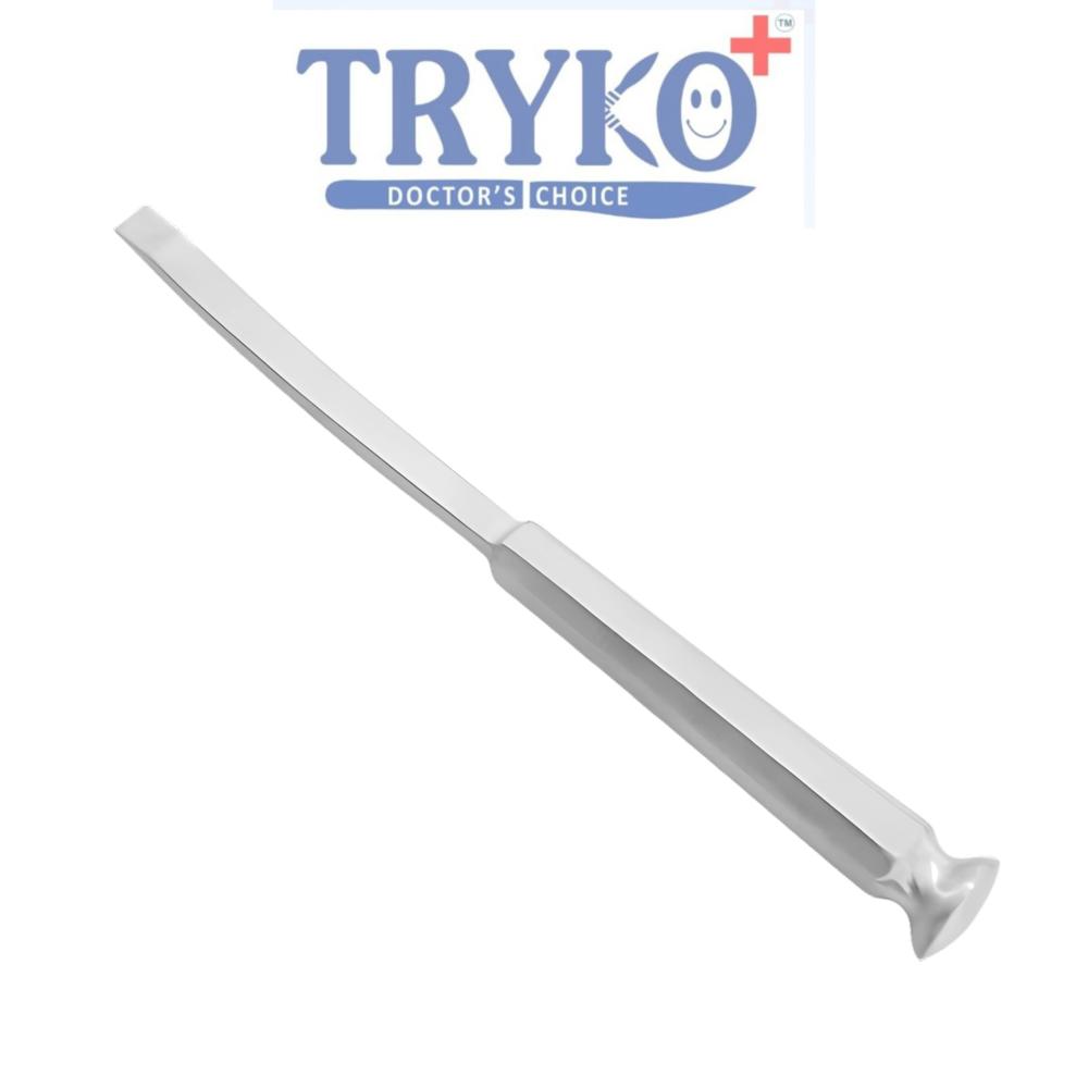 Bone Chisel Curved Stainless Steel Handle 15 mm Brand TRYKO+