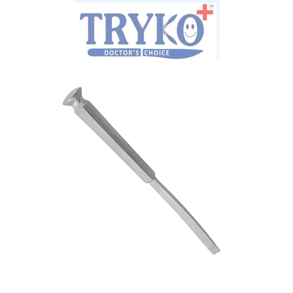 Bone Chisel Curved Stainless Steel Handle 15 mm Brand TRYKO+