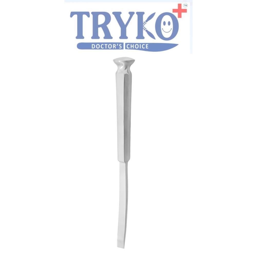 Bone Chisel Curved Stainless Steel Handle 10 mm Brand TRYKO+