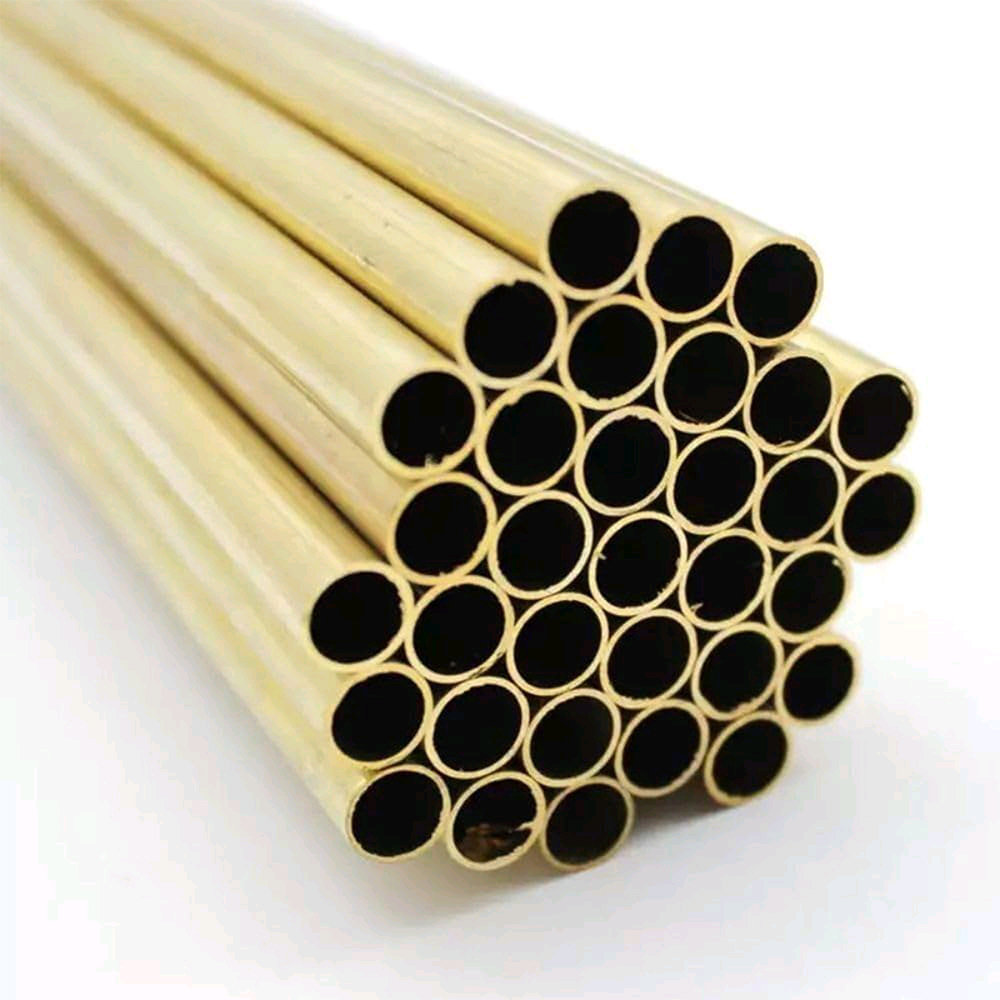 Brass Round Pipes - Custom Size 4-100mm, Golden Yellow, Seamless/Welded, Polished/Mill Finish, Tensile 300-500 MPa