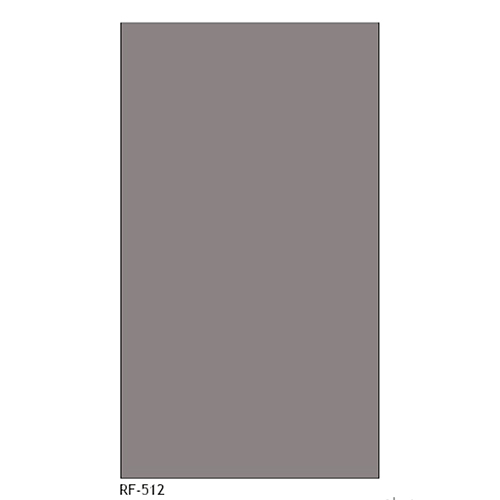 RF512 Solid Surface Laminates - Acrylic Solid Surface 2440x760 mm Solid Grey, Fire Retardant Class I, Scratch & Stain Resistant
