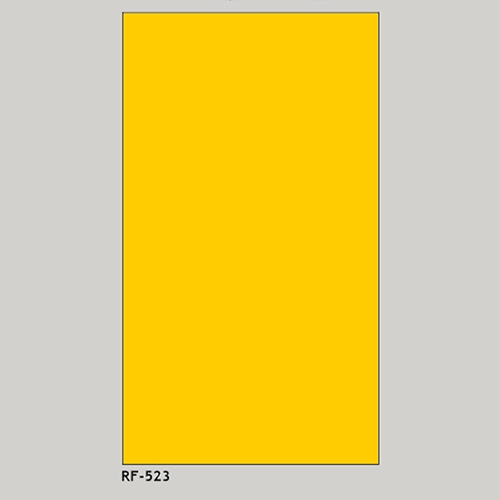 RF523 Solid Surface Laminates - Acrylic-Based, 2440x1220 mm, Bright Yellow | Class 1 Fire Rated, Antibacterial, UV Stable, Seamless Finish