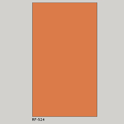 RF524 Solid Surface Laminates - Acrylic Resin, 2440x760 mm, RF524 Orange | Class 1 Fire Rating, Anti-Bacterial ISO 22196, Scratch & UV Resistant