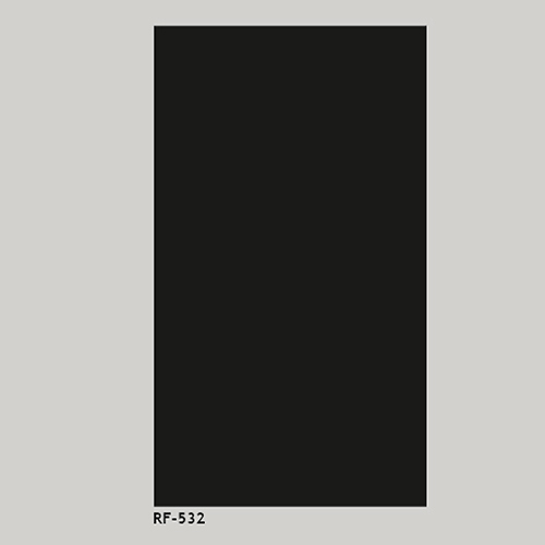 RF532 Solid Surface Laminates - Acrylic Polyester Resin, 2440x1220 mm, Solid Black, Anti-Bacterial Fire-Resistant, UV-Stable, Seamless Repairable