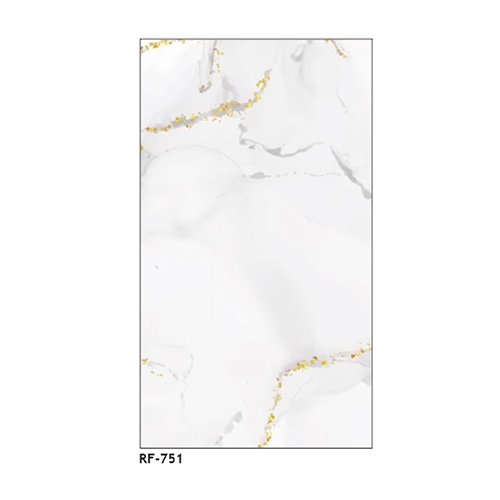 RF751 Marble Laminates - High Pressure Laminate 8ftx4ft, White with Gold Veins | Scratch, Stain, Heat Resistant, Glossy/Matte Finish