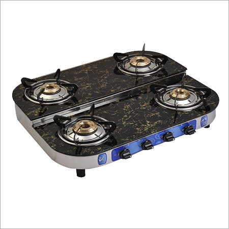 चार बर्नर Lpg ग्लास चूल्हा
