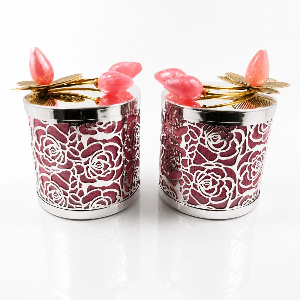 Royal Pink Blossom Jars 