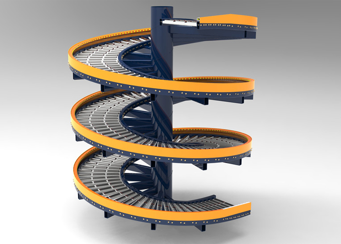 Gravity Roller Spiral Conveyors