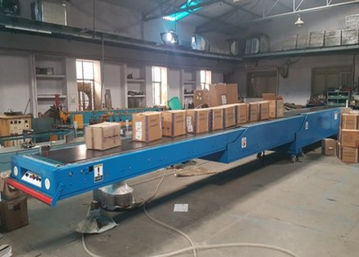 Truck Loading Un Loading Telescopic Boom Conveyor