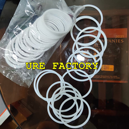 PTFE Washer - Polytetrafluoroethylene Custom Sizes White Flat ASTM D1710 Flame Retardant Low Friction