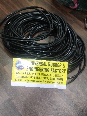 Rubber Ring - NBR, EPDM, Neoprene, Viton, Silicone, Natural Rubber, Custom Sizes, Black, 65-75 Shore A, Abrasion Resistant, Leak-Proof