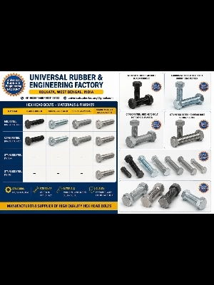 Thrust Washer and Bolt - Alloy Steel M6-M20 Metallic Silver & Black HRC 22-55 Anti-Corrosive Finish