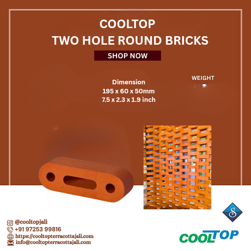 2 HOLE ROUND BRICK
