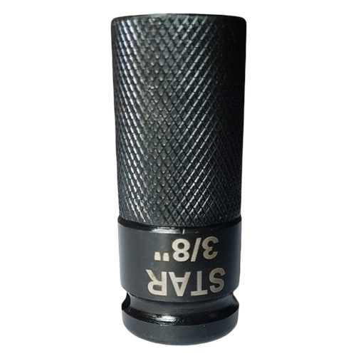 Quick Change Adaptor - Hardened Alloy Steel, 3/8 Inch, Black Oxide | One-handed Quick Change, Knurled Grip, Corrosion Resistant