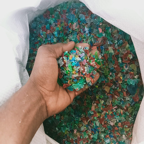 Multicolor PET Bottle Rangin Grinding Scrap