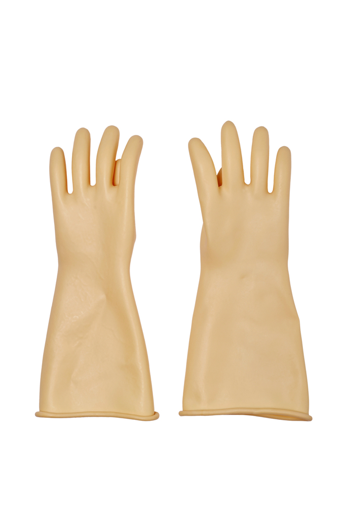 Electrical Shockproof Rubber Hand Gloves 650 V