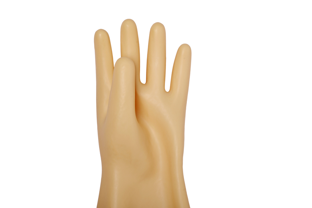 Electrical Shockproof Rubber Hand Gloves 650 V