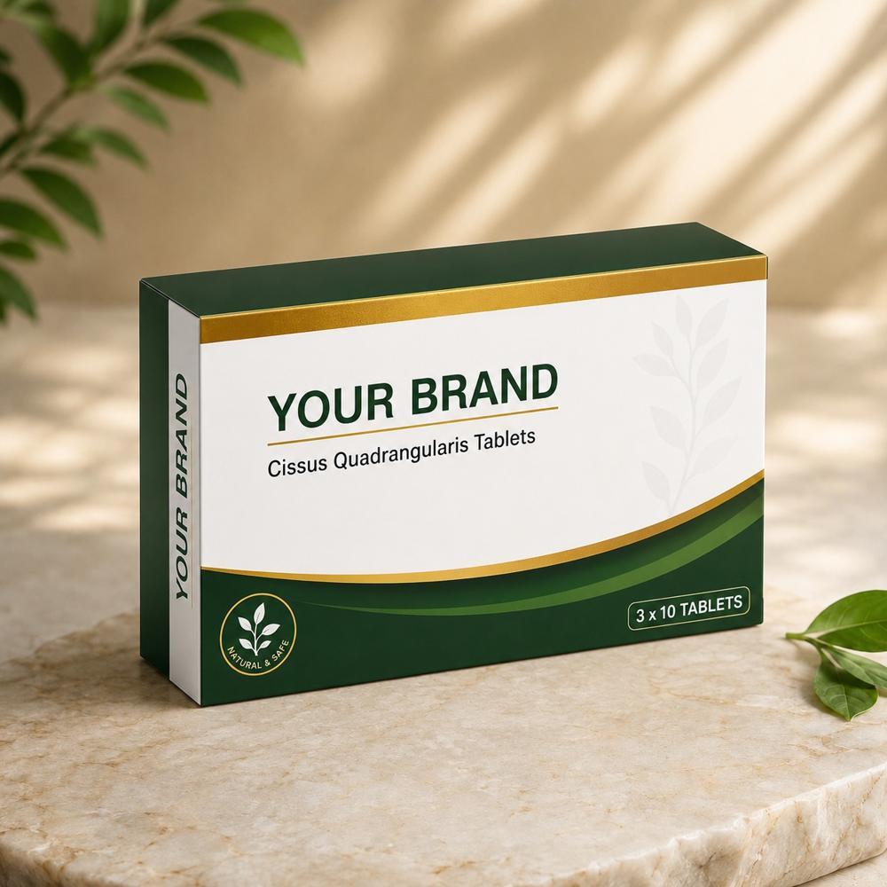 Cissus Quadrangularis Tablets | Bone Strength & Joint Support Herbal Supplement - Brand Name: Oem Private Label