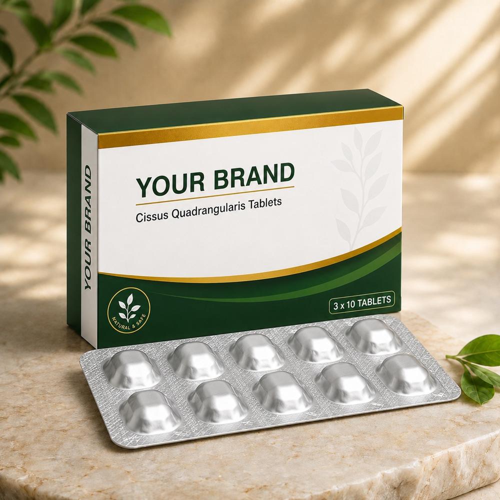 Cissus Quadrangularis Tablets | Bone Strength & Joint Support Herbal Supplement - Brand Name: Oem Private Label