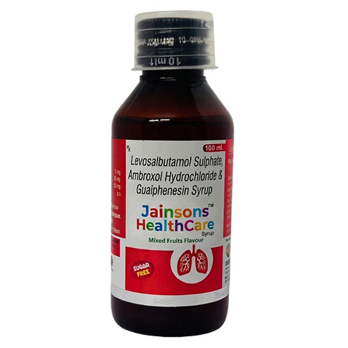 100 ml Levosalbutamol Sulphate Ambroxol Hydrochloride And Guaiphenesin Syrup